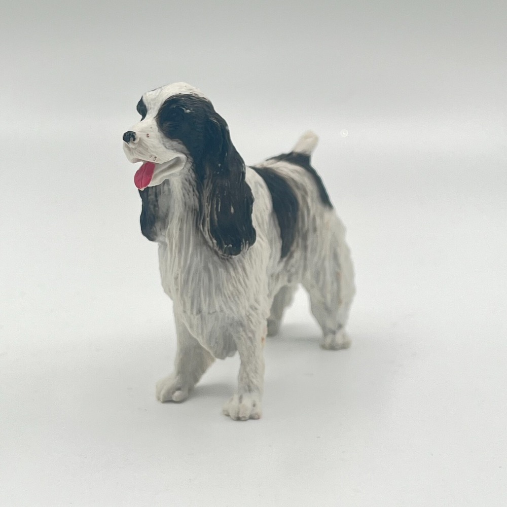 Vintage Springer Spaniel‎ Hand Painted Figurine Resin